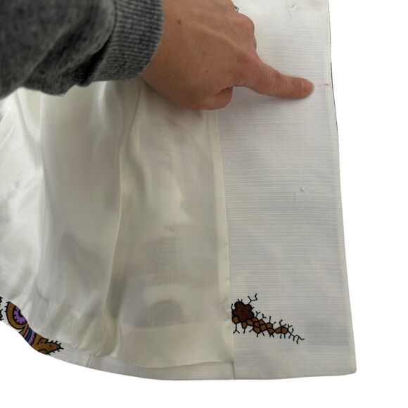 Etro Women's Paisley 3/4 Sleeve Jacket US Small Italian 40 Cotton Linen Designer - Picture 12 of 16